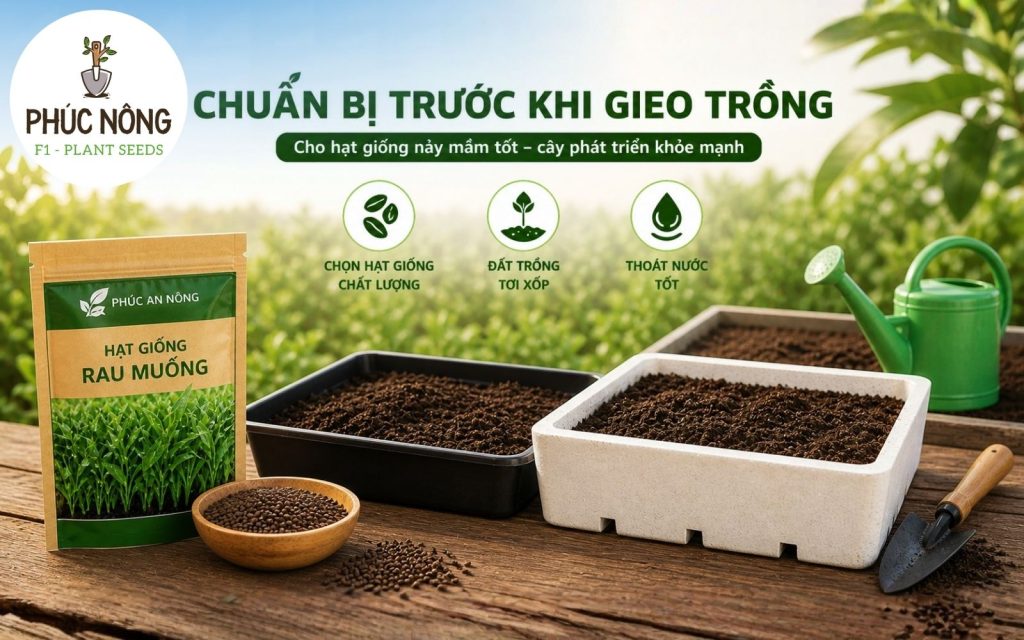 Chuẩn bị hạt giống và đất trồng
