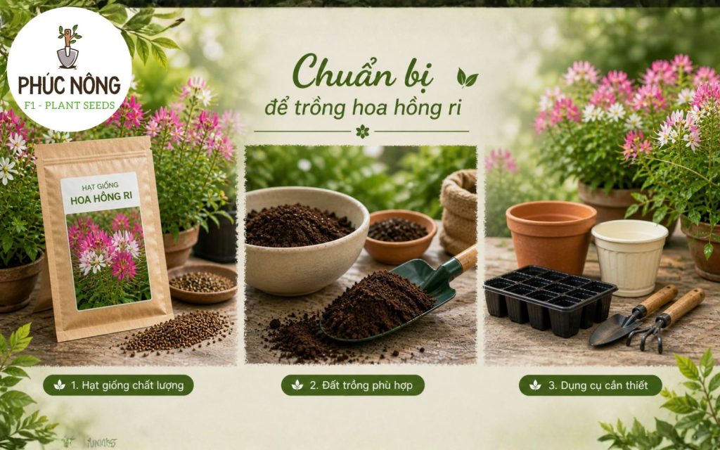 Chuẩn bị trước khi gieo hạt giống hoa hồng ri