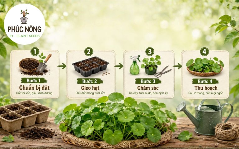 Cách gieo trồng và chăm sóc hạt giống cây rau má