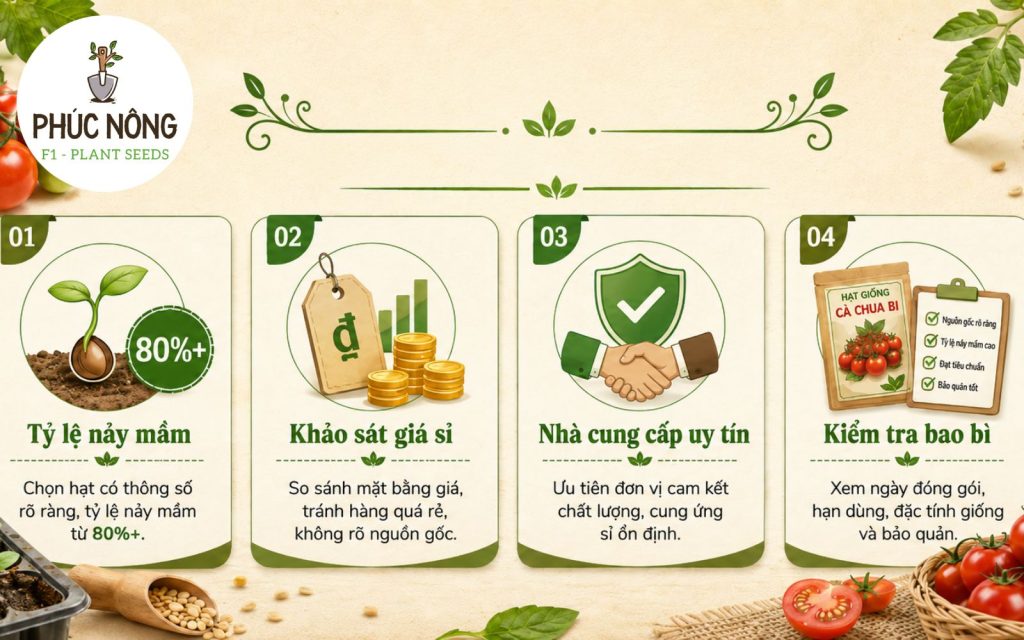 Lưu ý khi chọn mua giống cà chua bi