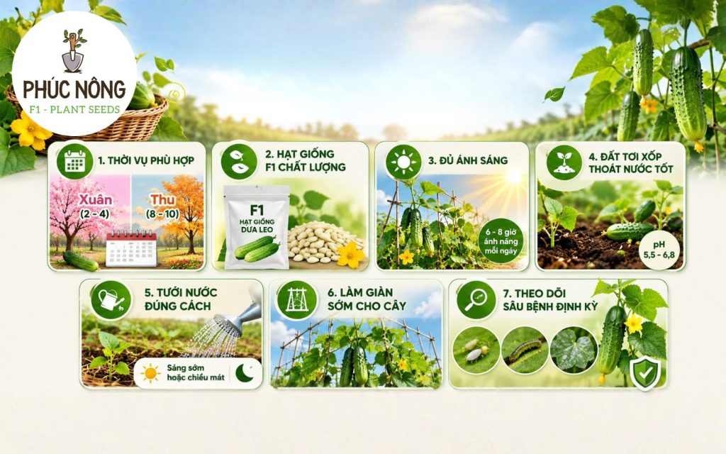 Lưu ý khi mua hạt giống dưa leo