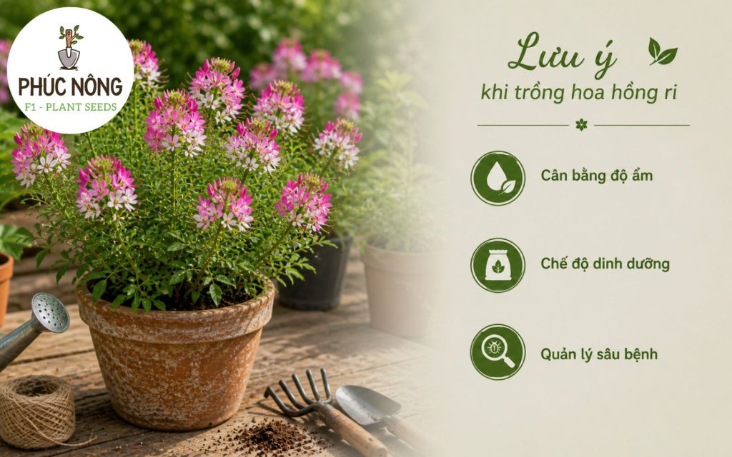 Các lưu ý khi chăm sóc cây hồng ri, hoa tuý điệp
