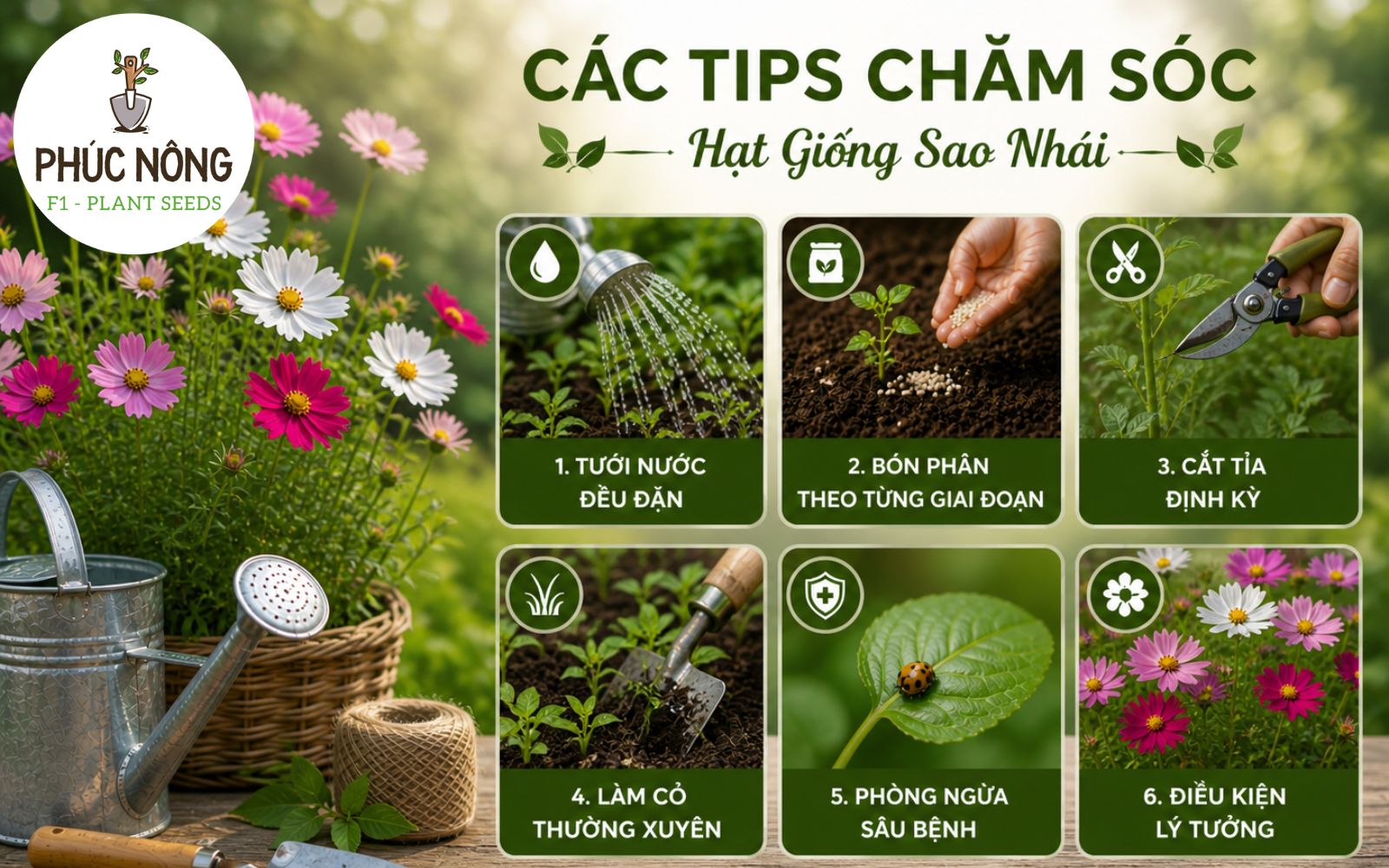 Bỏ túi các tips chăm hạt giống sao nhái