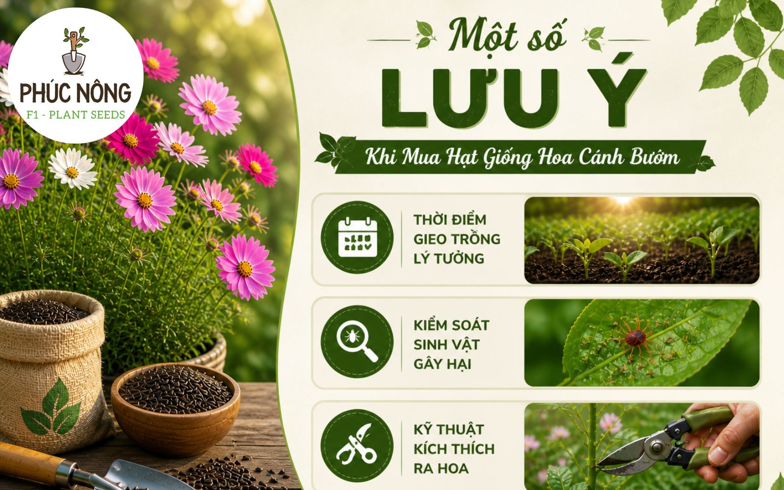 Những điều cần lưu ý khi mua hạt giống hoa sao nhái
