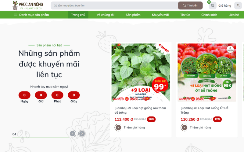 Phúc An Nông tự hào là nguồn mua bán sỉ lẻ hạt giống tại Đà Nẵng uy tín, chất lượng nhất