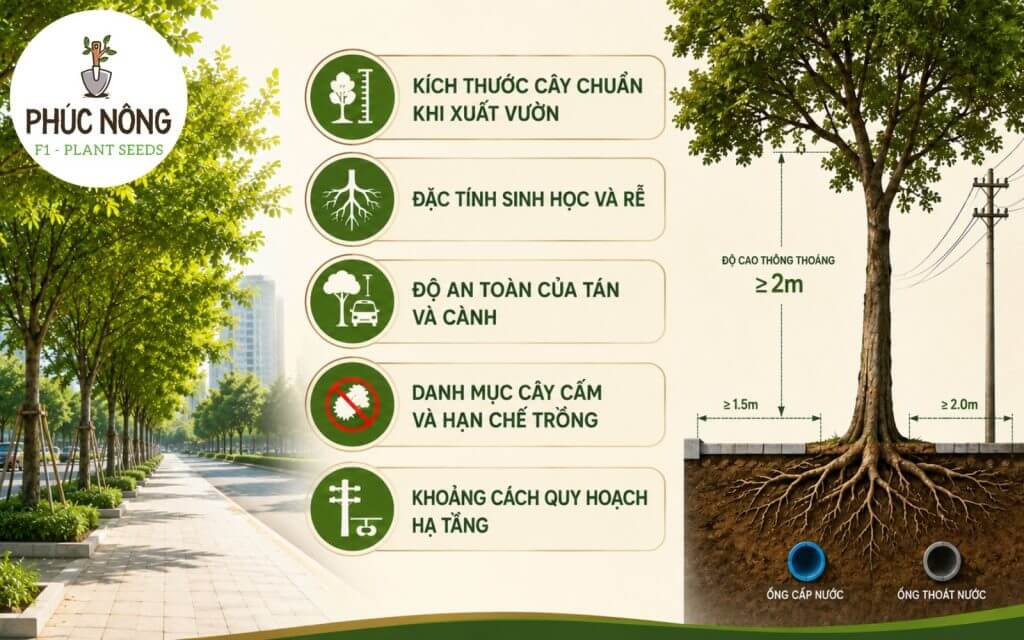 Các tiêu chí lựa chọn cây xanh đô thị là gì?