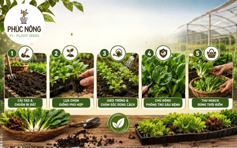 Các bước gieo trồng cây ngắn ngày dễ trồng
